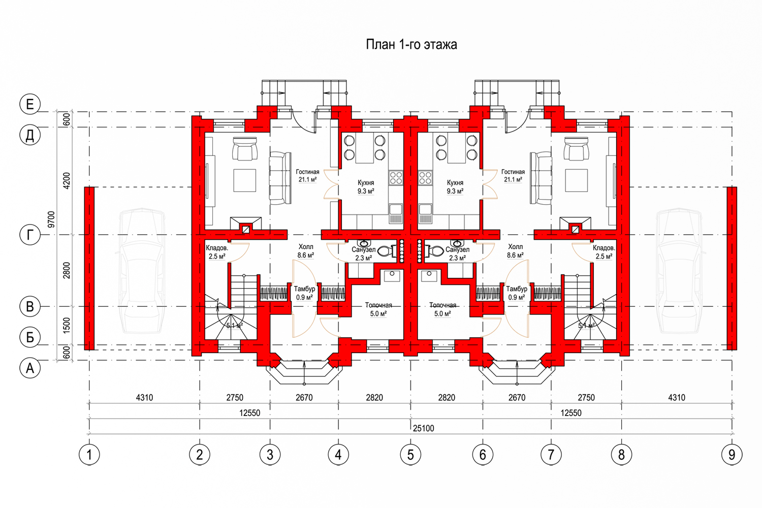 планировка первого этажа