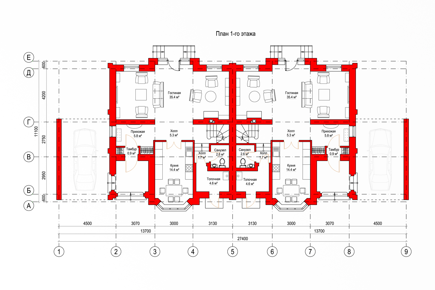 планировка первого этажа